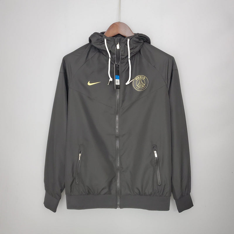 Corta-vento PSG Nike - Preto e Chumbo